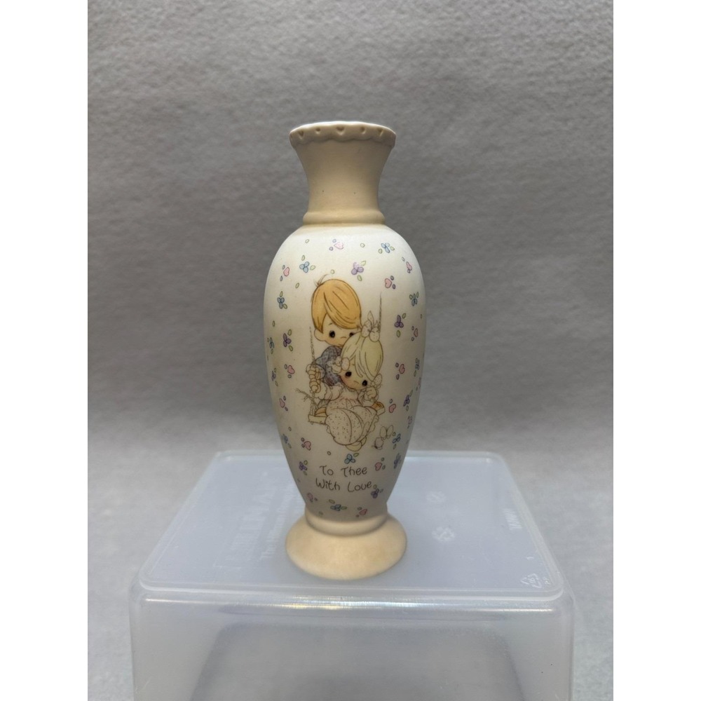 1991 Precious Moments Porcelain Bud Vase To Thee With Love Samuel Butcher Decor‎